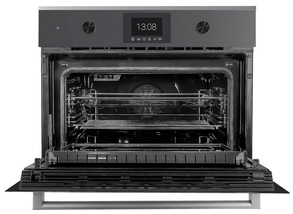 Компактный духовой шкаф с микроволнами Kuppersbusch CBM 6350.0 GPH 6 Black Steel