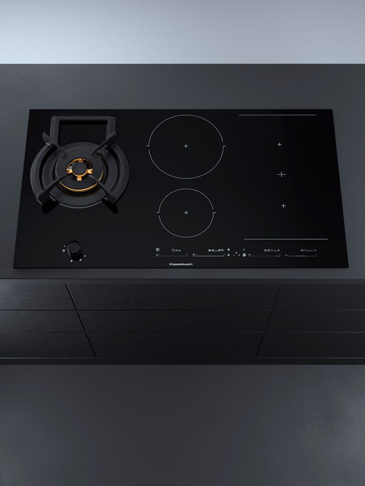 Газовая варочная панель с индукцией Kuppersbusch KIG 9850.0 SR-E5